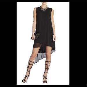BCBGMAXAZRIA Lainey Asymmetrical-Hem Cutout Dress